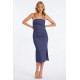 Naomi Strapless Denim Dress