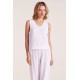 V Neck Gauze Tank
