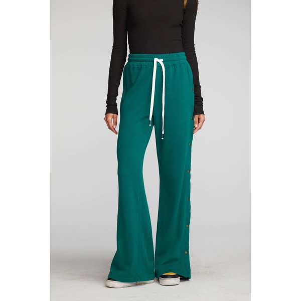 Wide Leg Button Sweat Pant