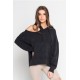 Oversized Cut Shoulder Hoodie