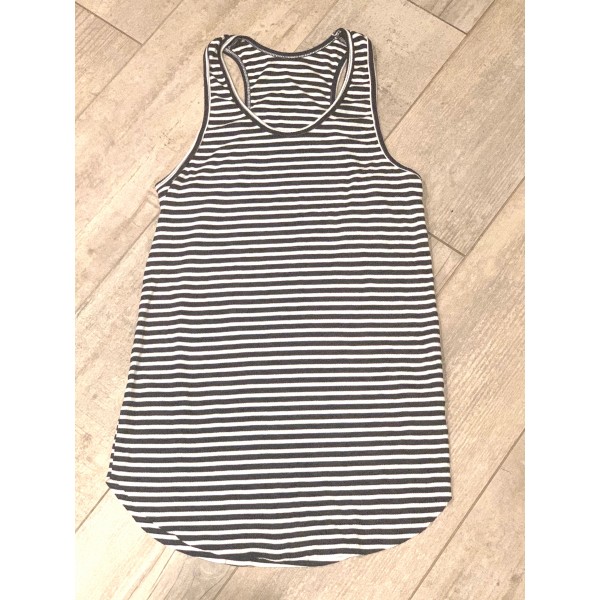 Calvin Racer Back Stripe Rib Tank