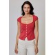 Georgina Button Top