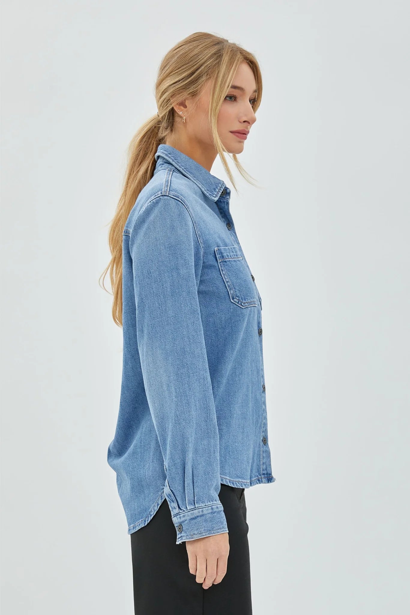 Button Down Denim Shirt