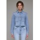 Abbey Soft Denim Crop Shirt
