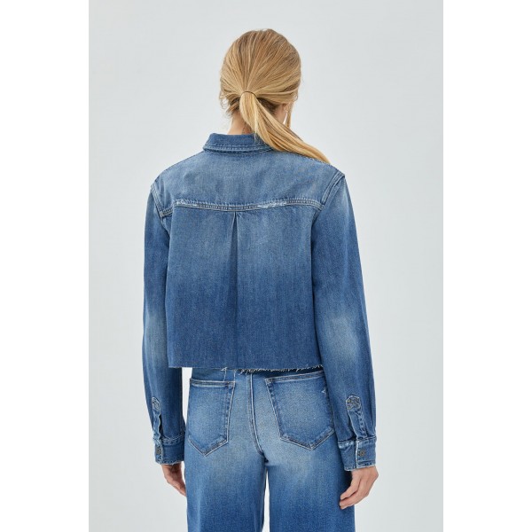 Crop Denim Shirt