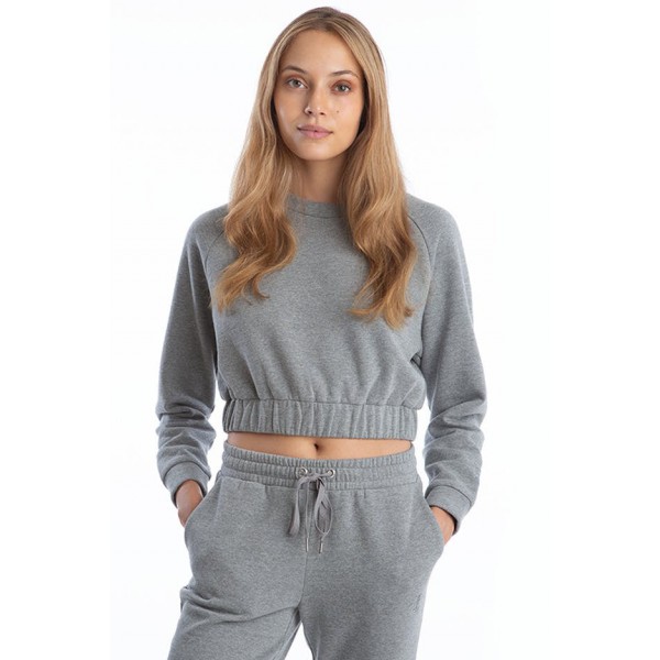 Fleece Crop Sweatshirt