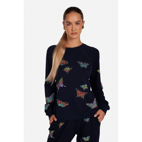 Anela Vintage Butterfly Sweatshirt