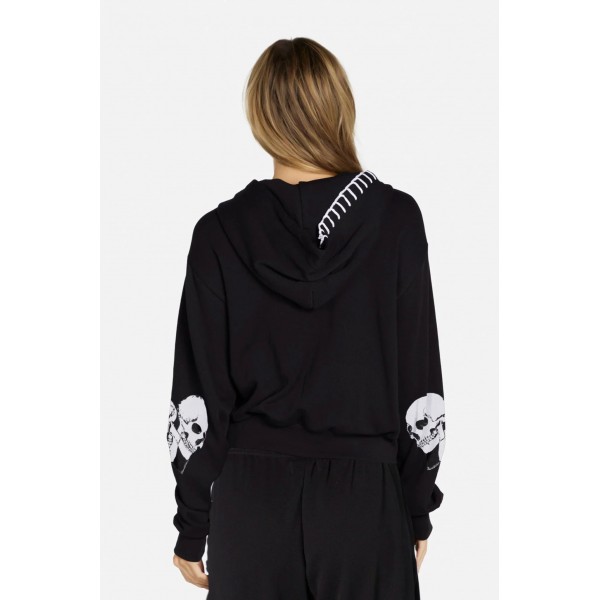 Lachelle Skull Heart Zip Hood
