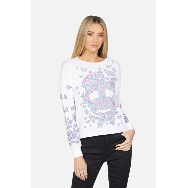 Luella Butterfly Skull Tee