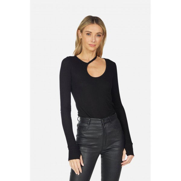 Stark Rib Asymmetric Top