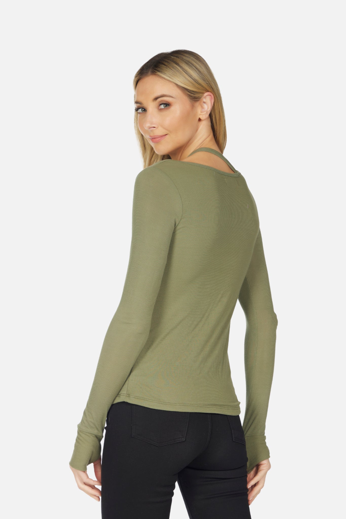 Stark Rib Asymmetric Top