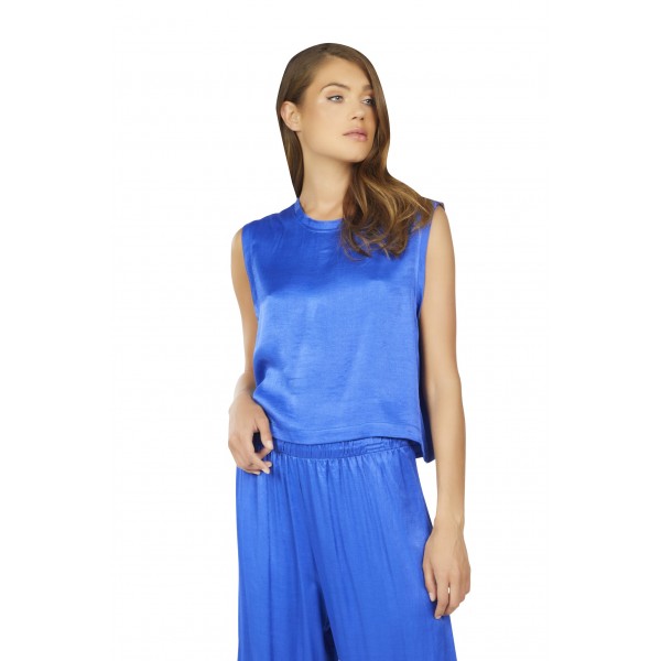 Armitage Satin Crop Tank