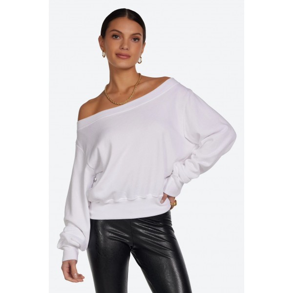 Bix Off the Shoulder Sweatshirt