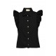 Archer Ruffle Button Top