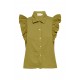 Archer Ruffle Button Top