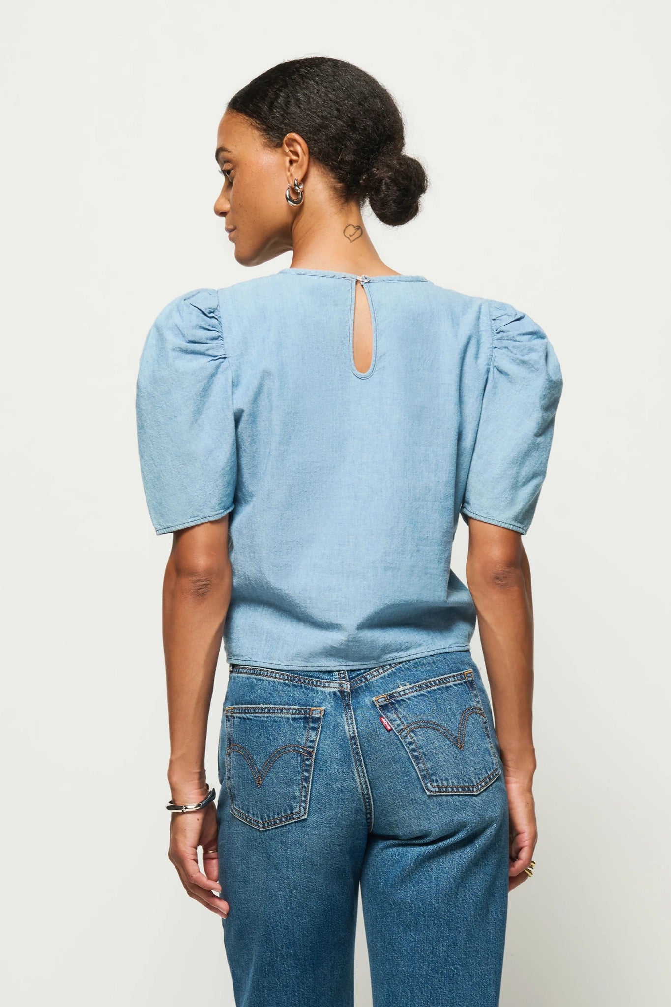 Cecily Chambray Top