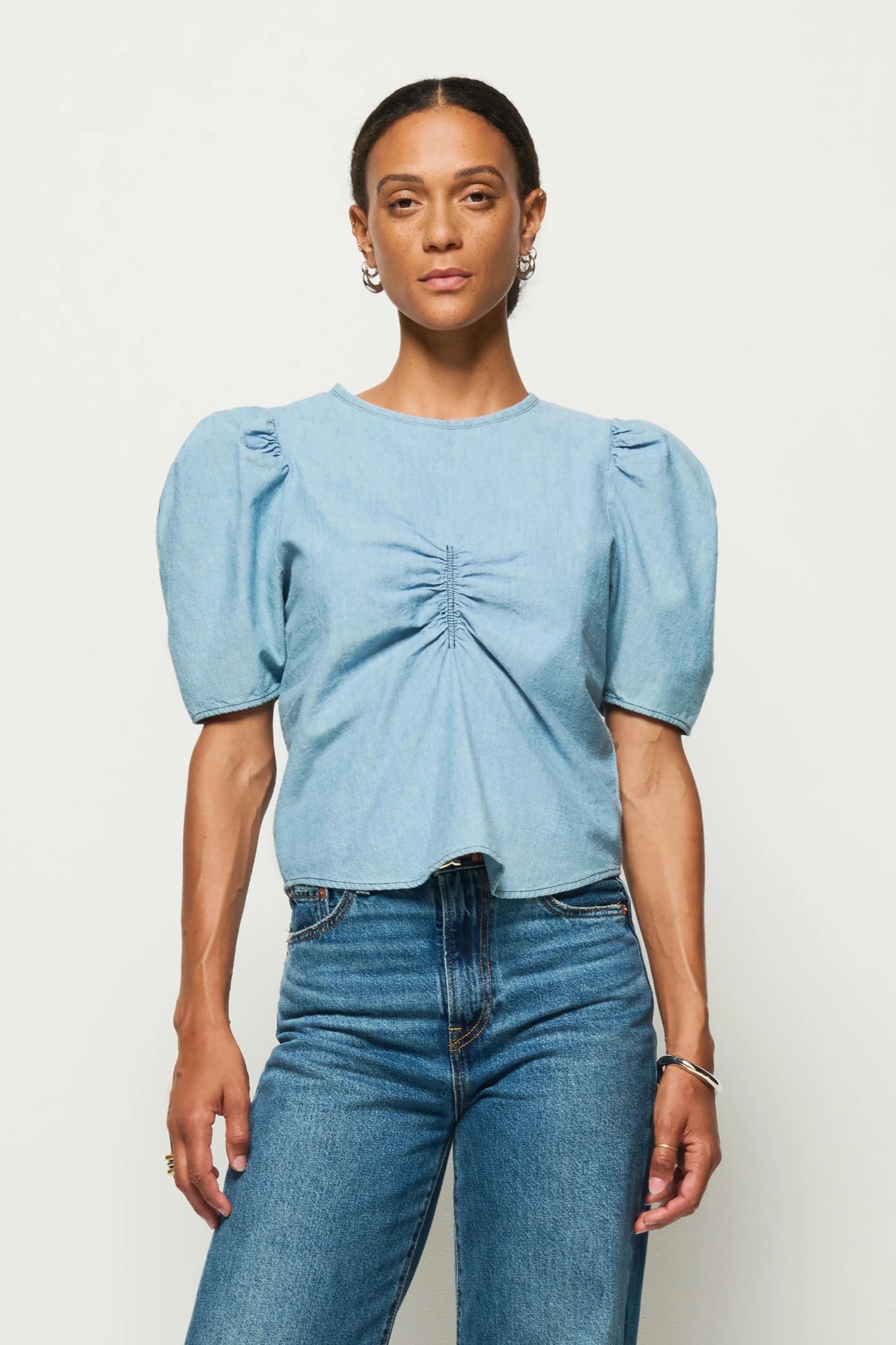 Cecily Chambray Top