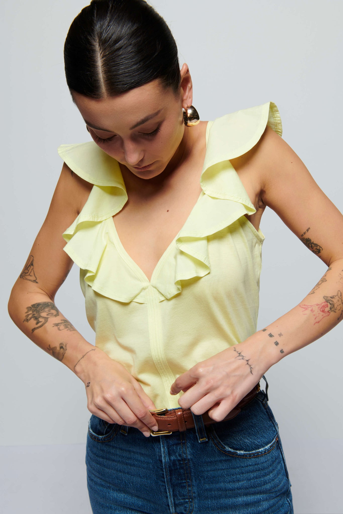 Neah Ruffle Tank Top