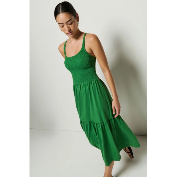 Penelope Smocked Midi Dress