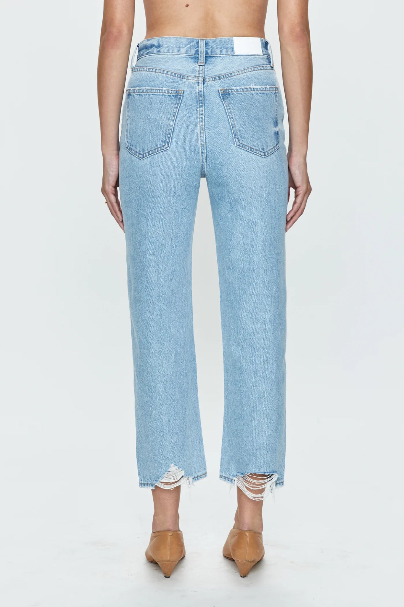 Cassie Crop High Rise Straight Jean