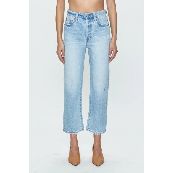 Cassie Crop High Rise Straight Jean