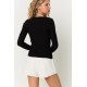 Rae Scoop Rib Long Sleeve