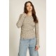 Sanna Boat Neck Sweater Rib Long Sleeve