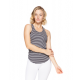 Calvin Racer Back Stripe Rib Tank